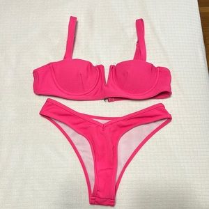 Hot Pink Bikini Suit